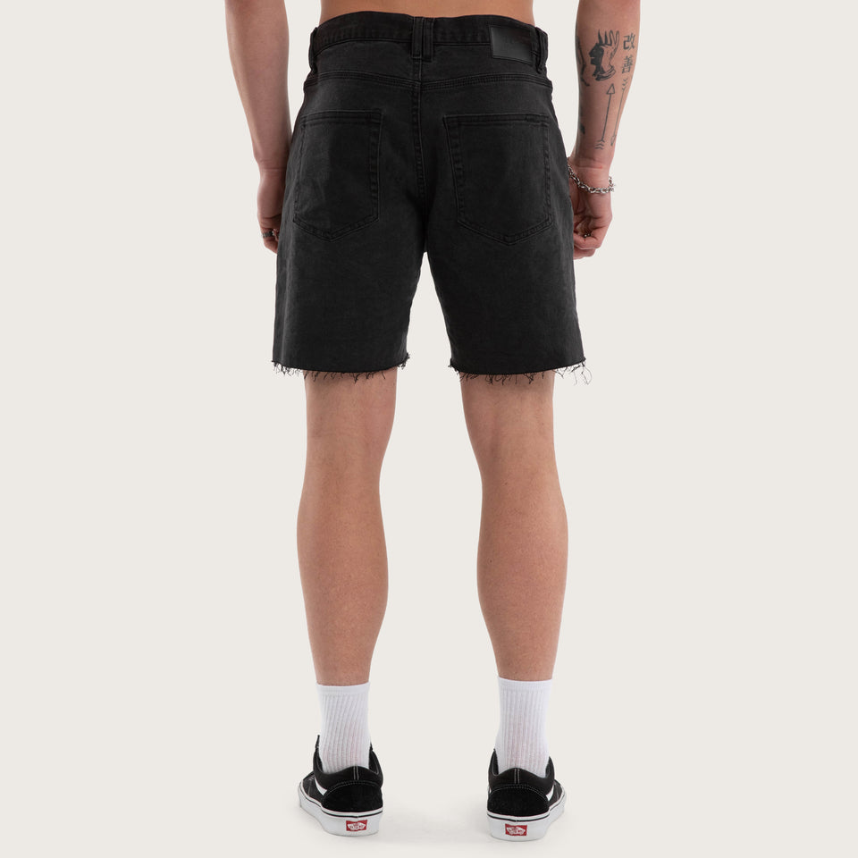 Kiss Chacey KS5 Slim Denim Short - Vintage Black