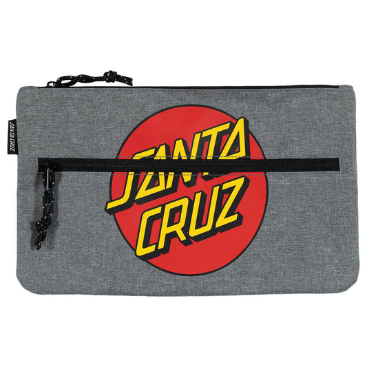 Santa Cruz Classic Dot Pencil Case - Grey Marle