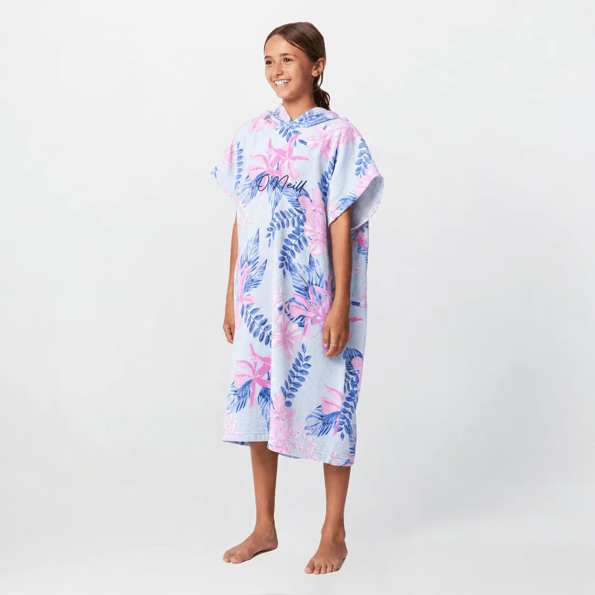 O'Neill Girls Hooded Change Towel - Tropic Azure