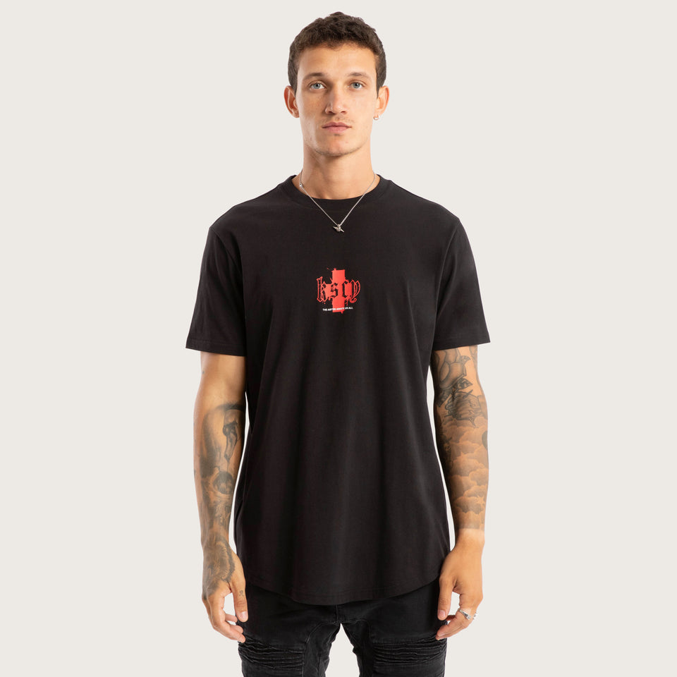 Kiss Chacey Purgatory Dual Curved Tee - Jet Black
