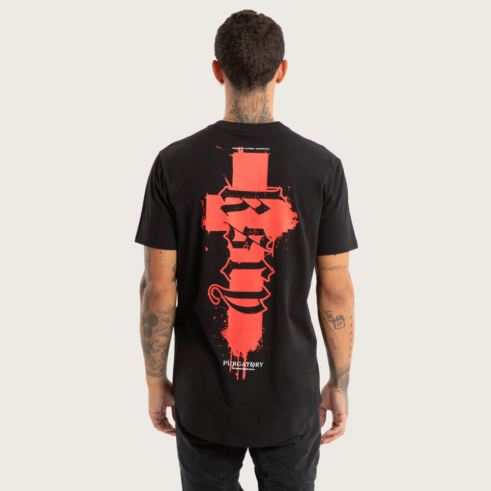 Kiss Chacey Purgatory Dual Curved Tee - Jet Black