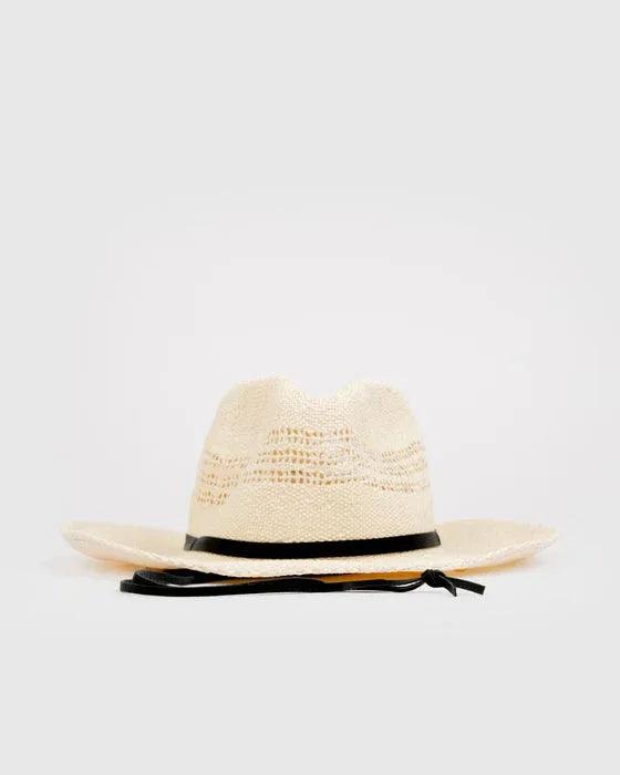 Rusty Rowdy Cowboy Straw Hat - Bone - Guys & Girls Surf n Street