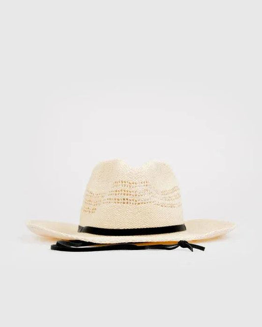Rusty Rowdy Cowboy Straw Hat - Bone - Guys & Girls Surf n Street