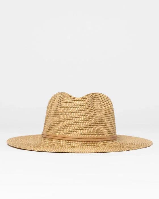 Rusty Gisele Straw Hat - Natural / Caramel - Guys & Girls Surf n Street
