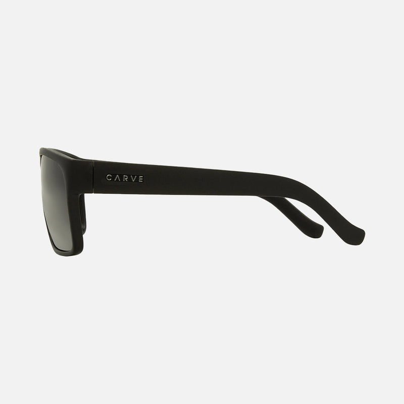 Carve Vendetta - Recycled Matt Black w Grey Polarized Lens