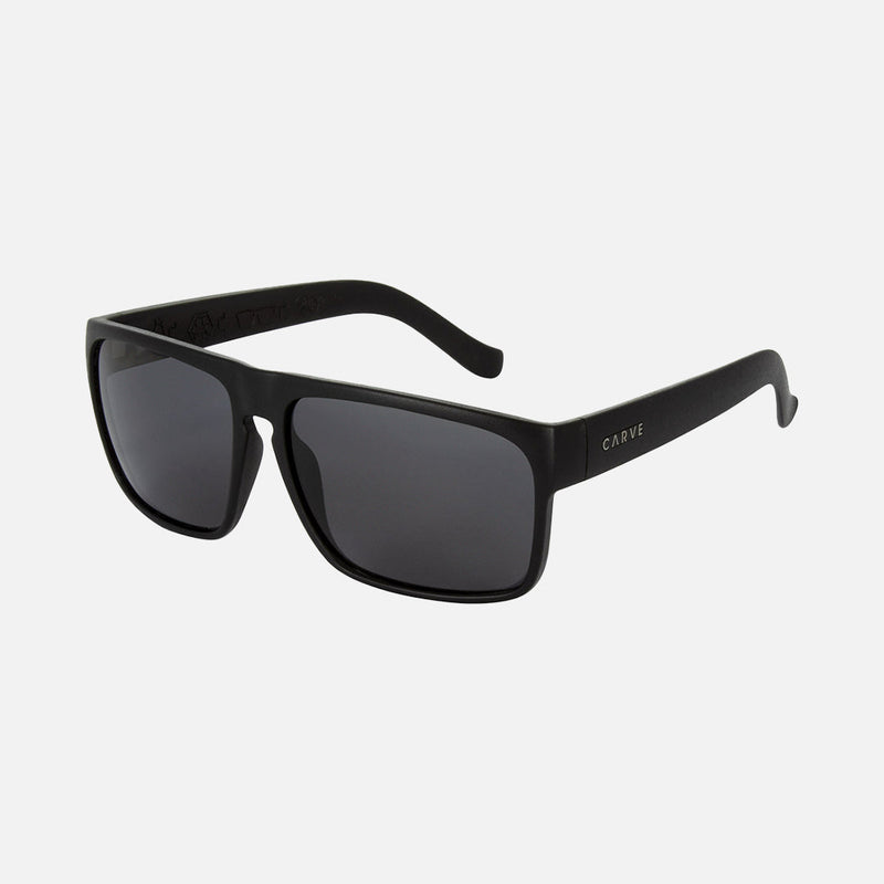 Carve Vendetta - Recycled Matt Black w Grey Polarized Lens