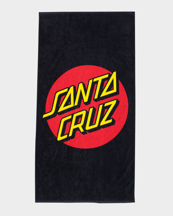 Santa Cruz Classic Dot Towel - Black