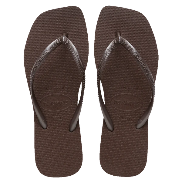 Havaianas Slim Square Toe Thong - Brown