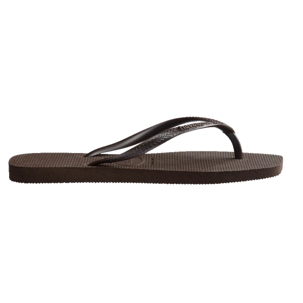Havaianas Slim Square Toe Thong - Brown