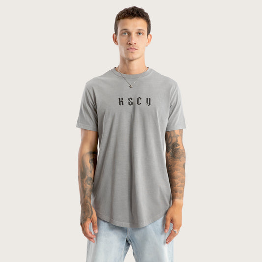 Kiss Chacey Surplus Dual Curved Tee - Pigment Frost Grey