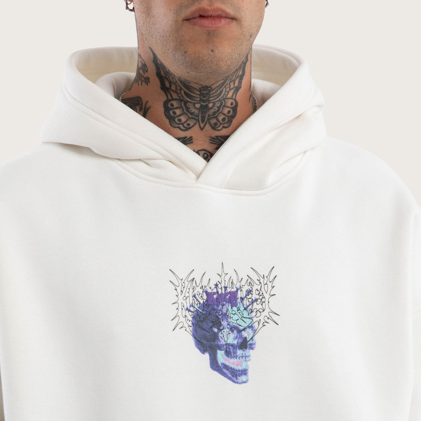Kiss Chacey Reign Oversized Hoodie - Natural White