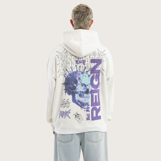 Kiss Chacey Reign Oversized Hoodie - Natural White