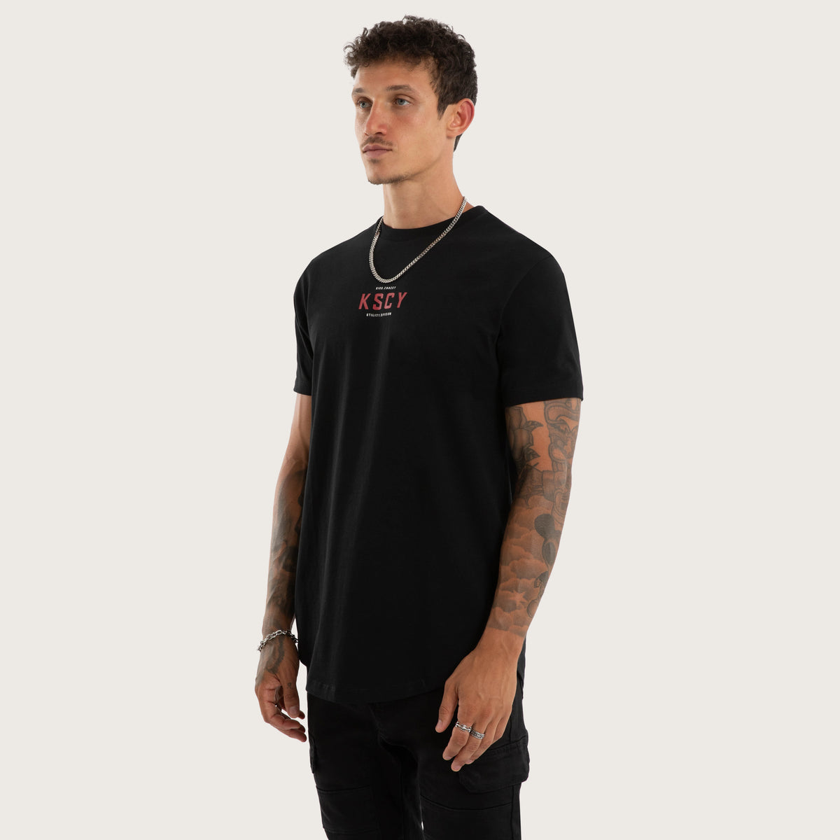 Kiss Chacey Void Dual Curved Tee - Jet Black