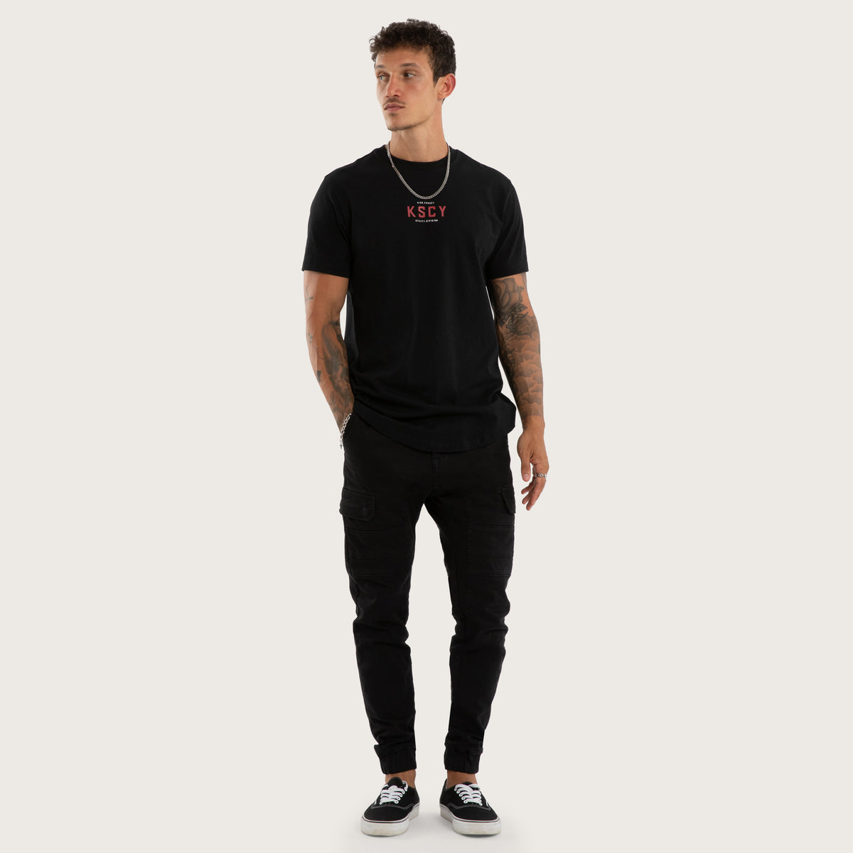 Kiss Chacey Void Dual Curved Tee - Jet Black