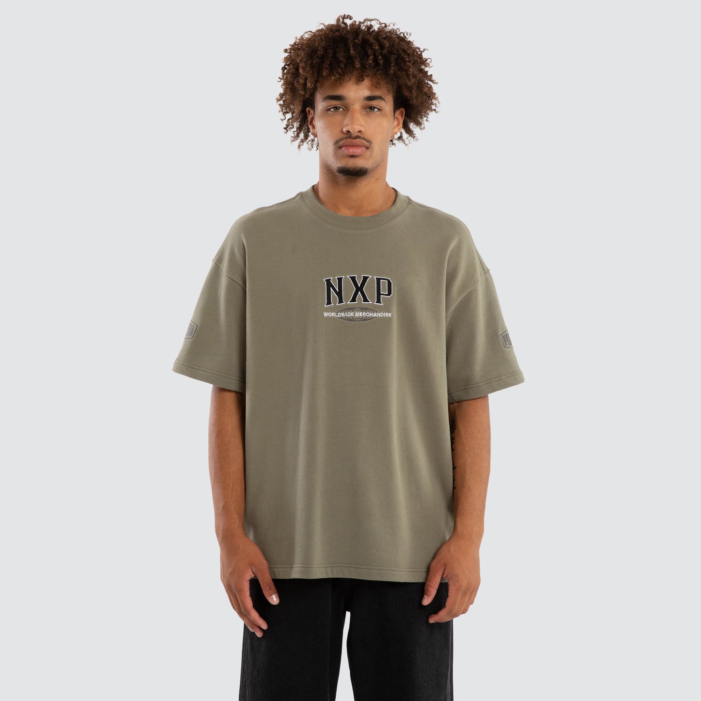 Nena And Pasadena Khaor Loopback Raptor Tee - Khaki