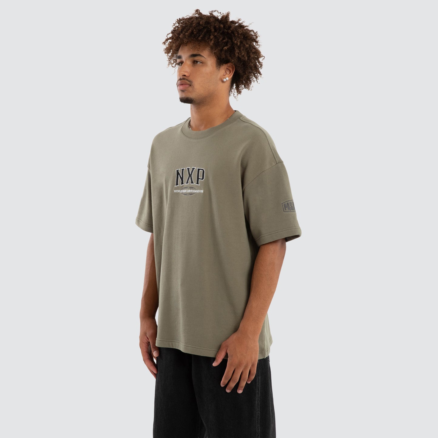 Nena And Pasadena Khaor Loopback Raptor Tee - Khaki