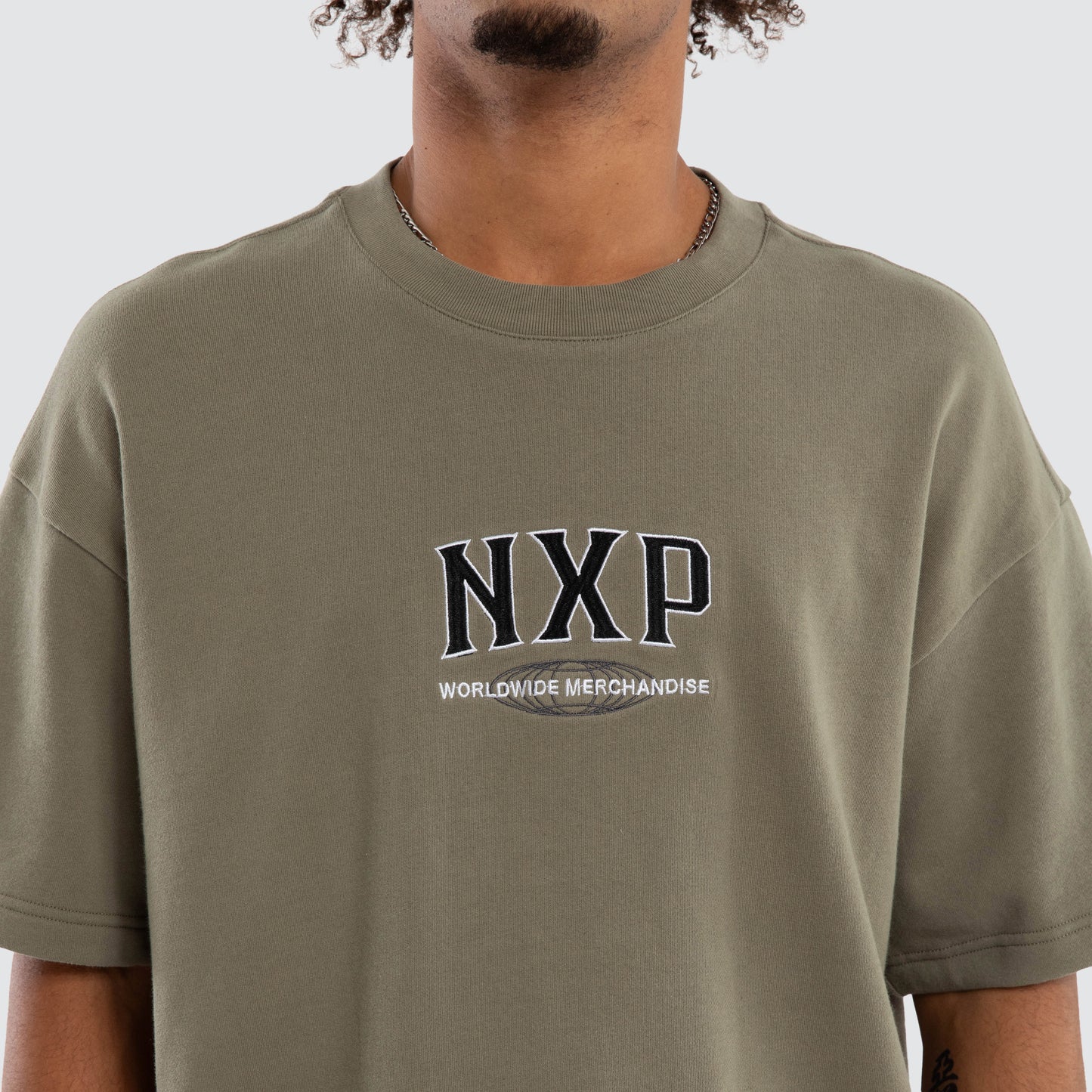 Nena And Pasadena Khaor Loopback Raptor Tee - Khaki