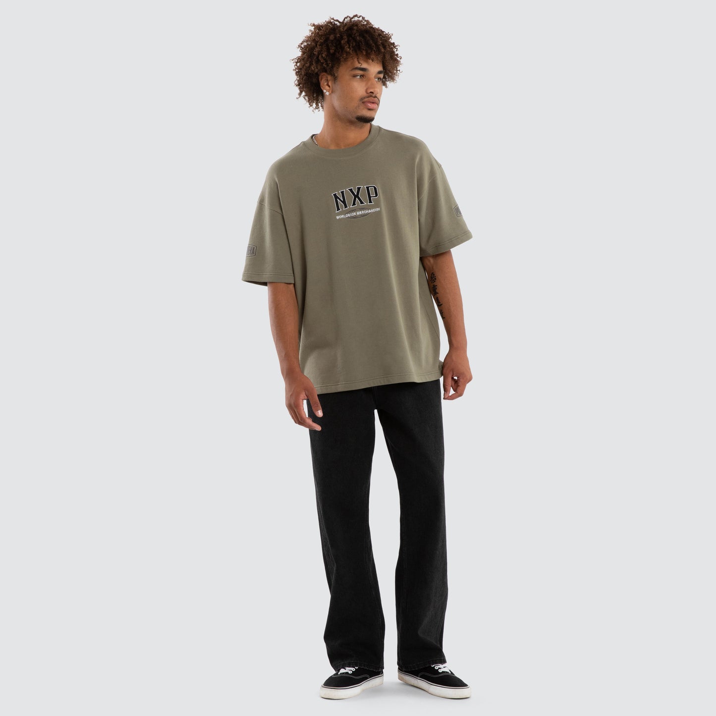 Nena And Pasadena Khaor Loopback Raptor Tee - Khaki