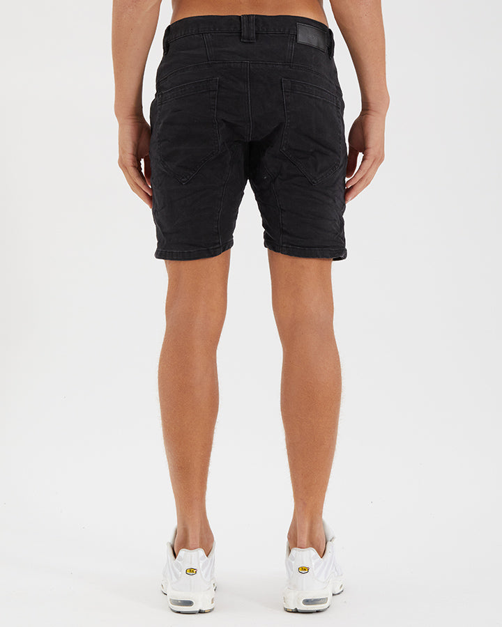 Nena And Pasadena Viper Denim Short - Black