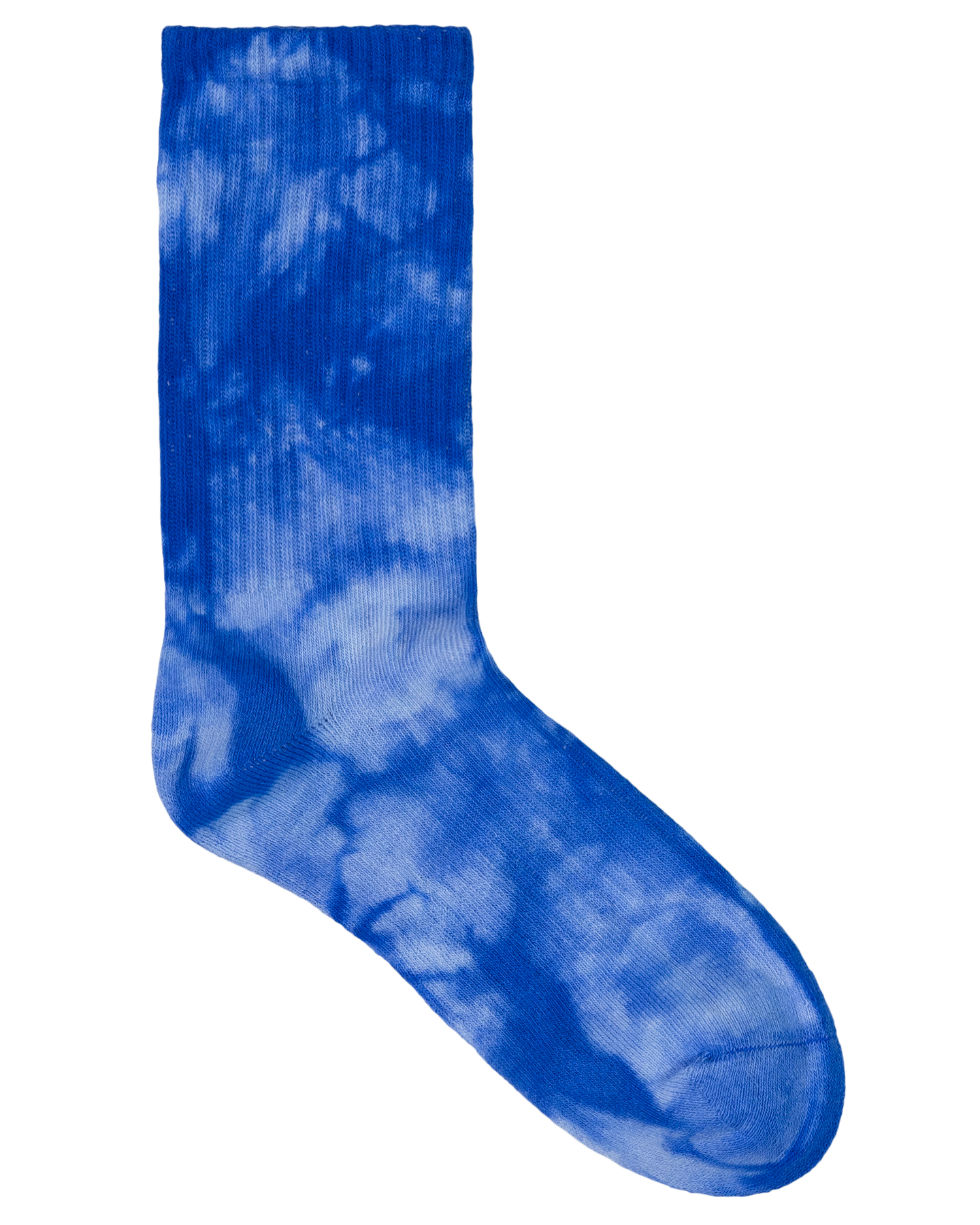 Santa Cruz Cruz Dye Crew Sock 2 Pack - Blue TieDye-Teal TieDye