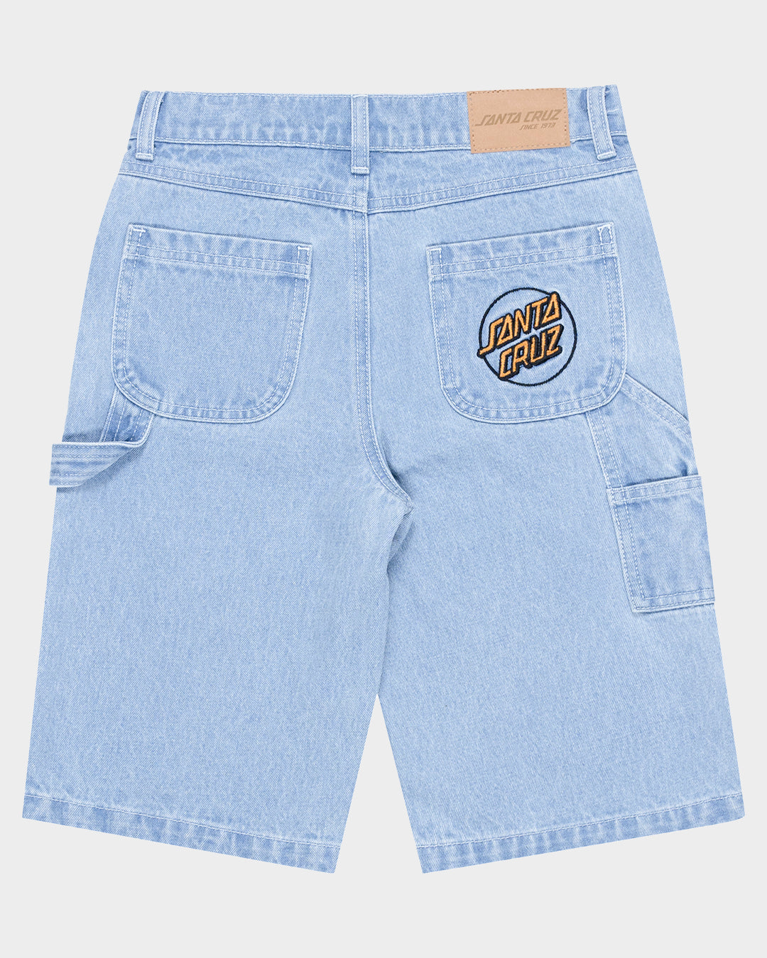 Santa Cruz Opus Grip Dot Carpenter Short - Bleached Denim