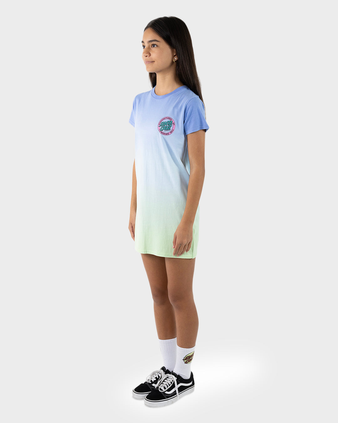 Santa Cruz MFG Dot Retro Dress - Blue Tie Dye
