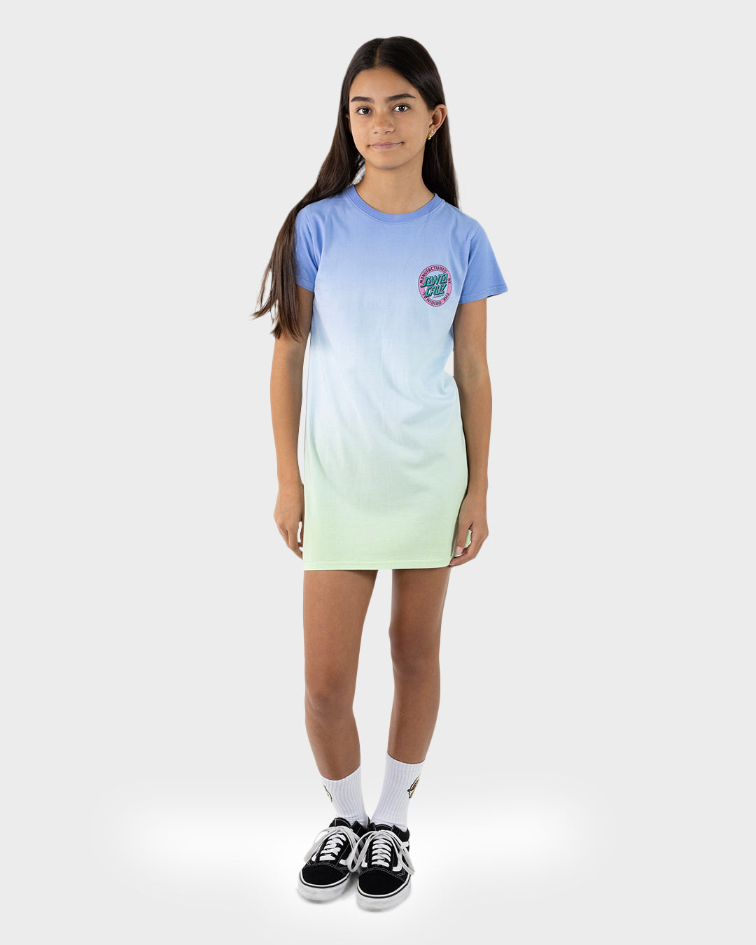 Santa Cruz MFG Dot Retro Dress - Blue Tie Dye