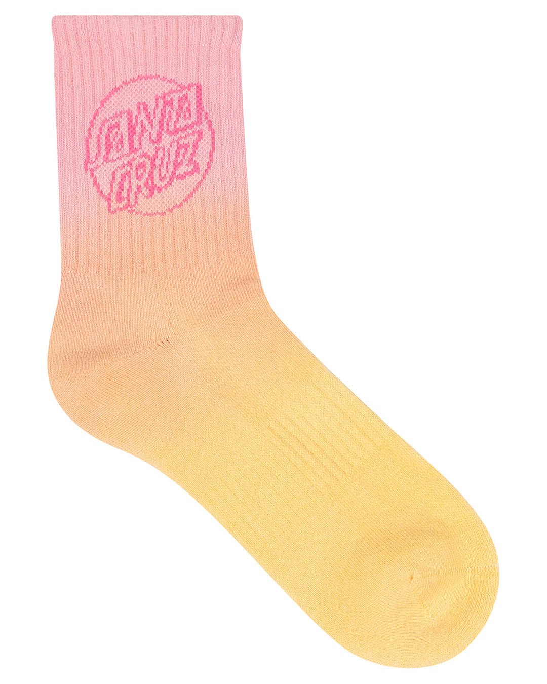 Santa Cruz Opus Dot Mid Sock - 2 PK Youth 2-8 - Blue Tie Dye/Pink Tie Dye