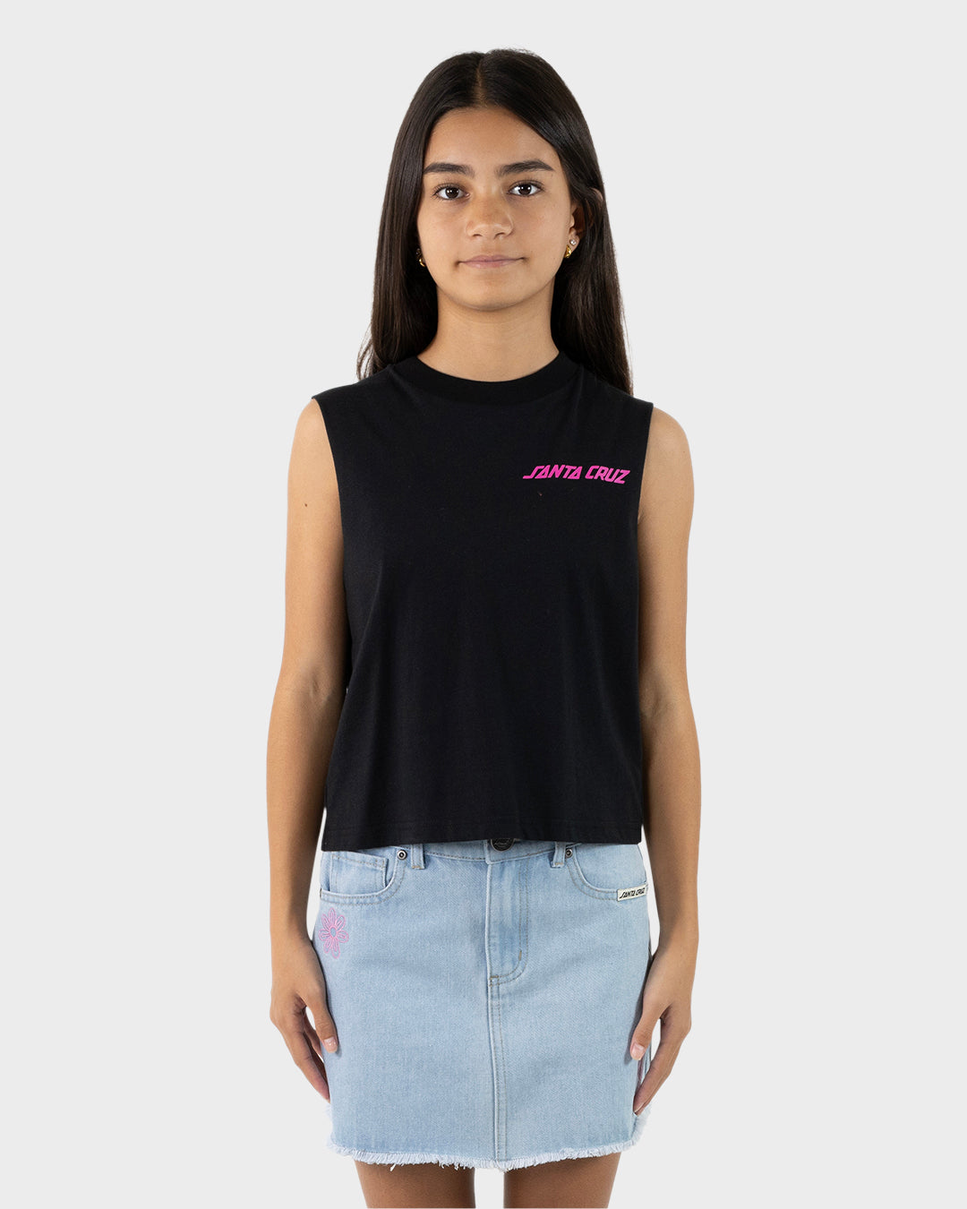 Santa Cruz Delta Strip Muscle Top - Black