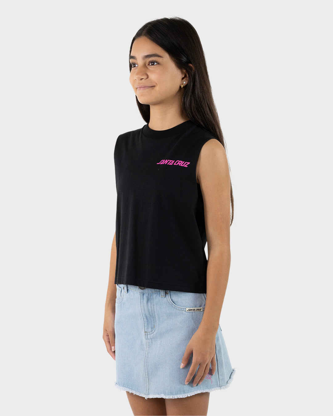 Santa Cruz Delta Strip Muscle Top - Black