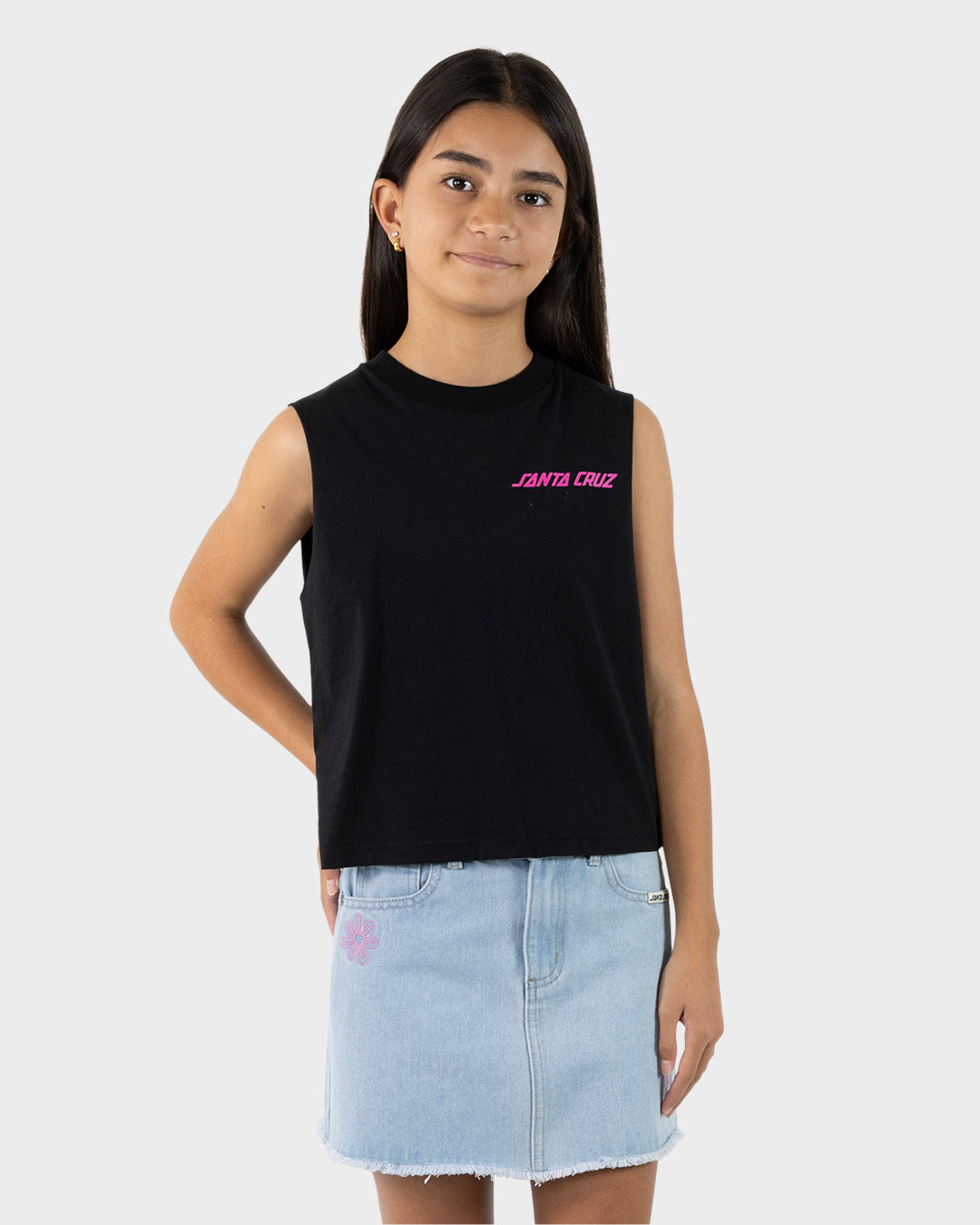 Santa Cruz Delta Strip Muscle Top - Black