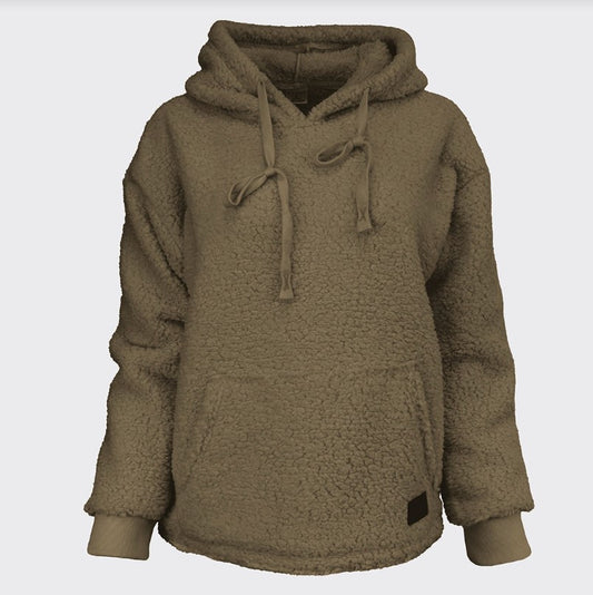 Carve Jasper Girls Pullover Hoodie -  Mocha