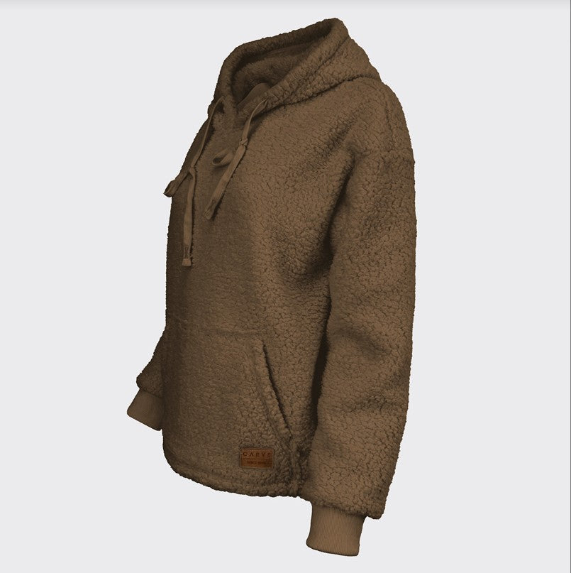 Carve Jasper Girls Pullover Hoodie -  Mocha