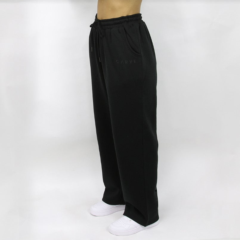 Carve Standard Womens Track Pant Straight Leg - Black