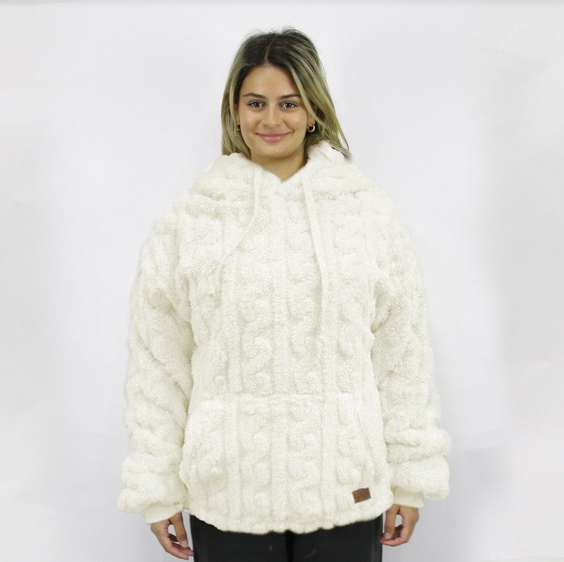 Carve Amara Girls Pullover Hoodie - Milk