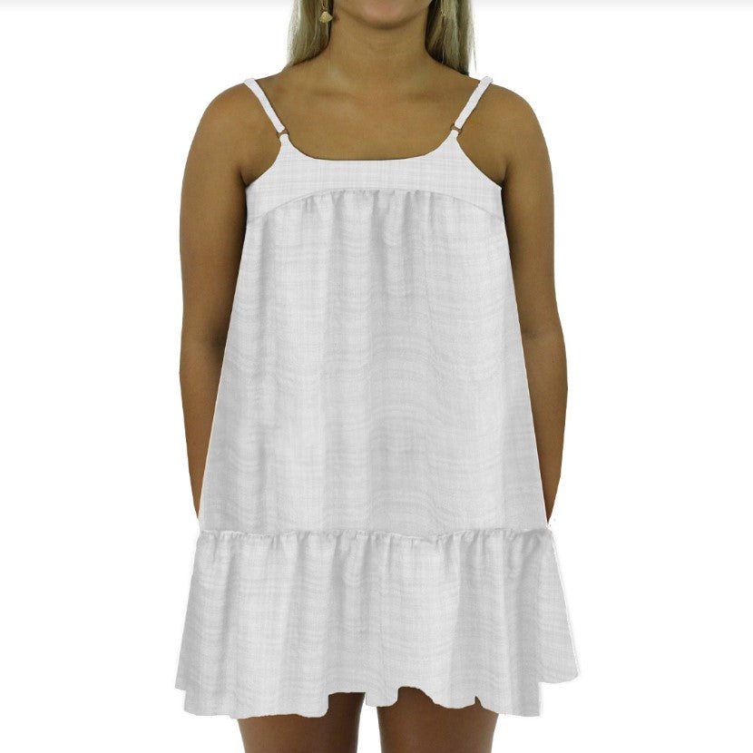 Carve Freya Womens Baby Doll Dress - White
