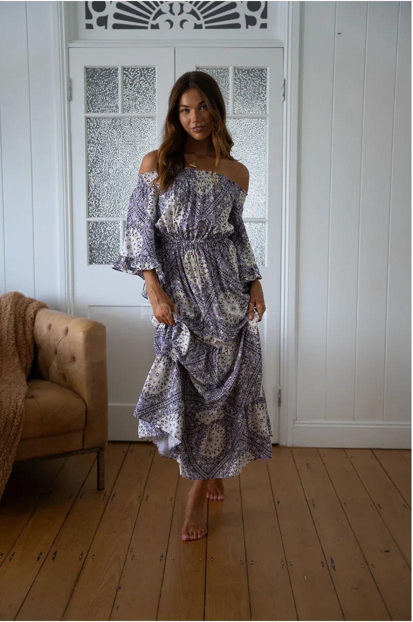 Jaase Teegan Dress - Lilac Lullaby Print - Guys & Girls Surf n Street