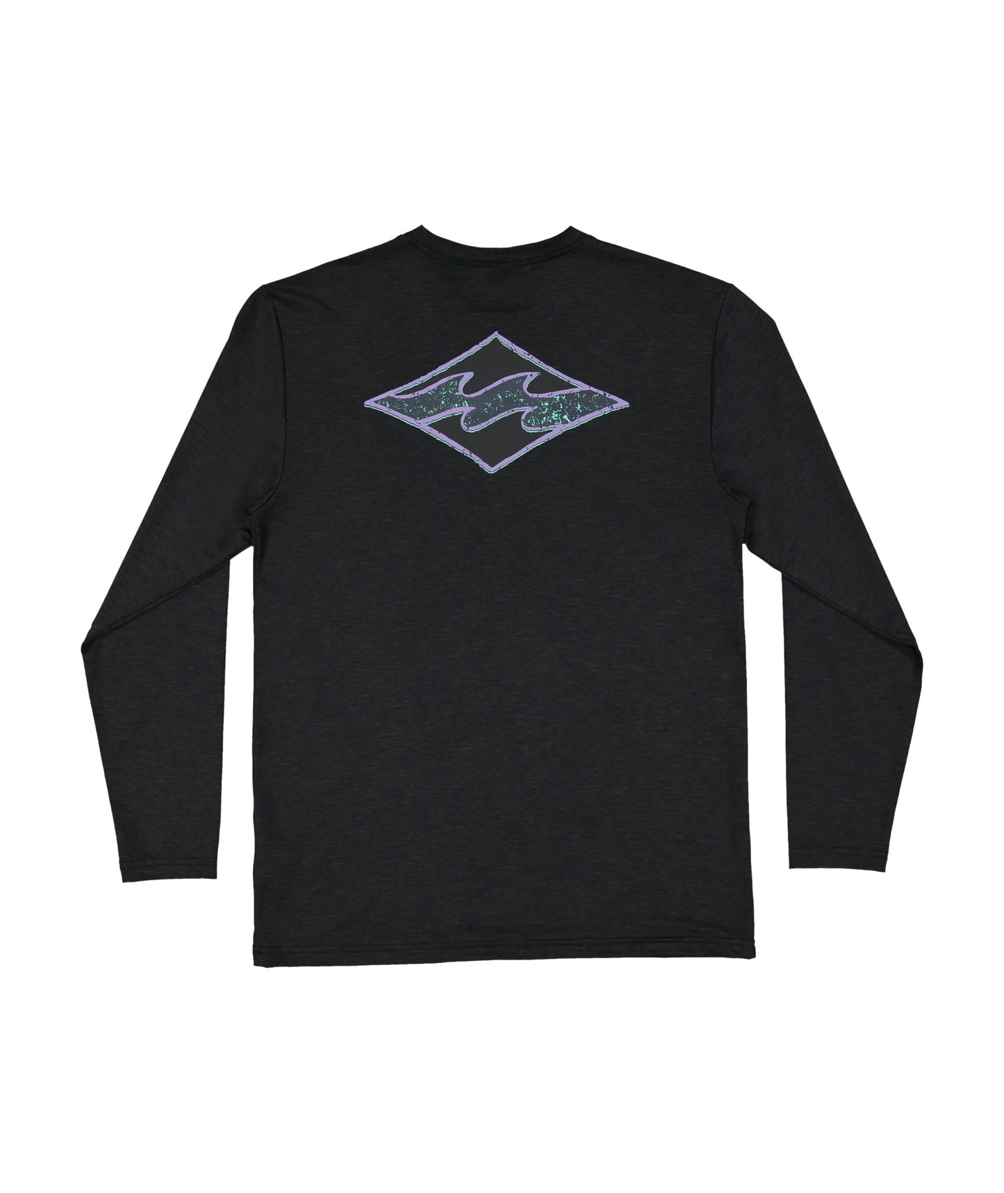 Billabong Boys Diamond Shoreline Lf Ls Rash Vest - Black Heather