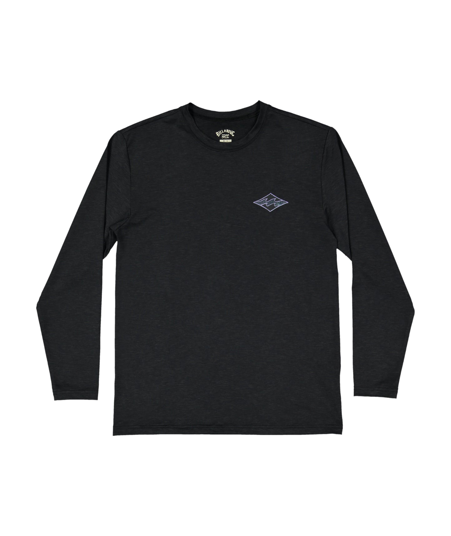Billabong Boys Diamond Shoreline Lf Ls Rash Vest - Black Heather