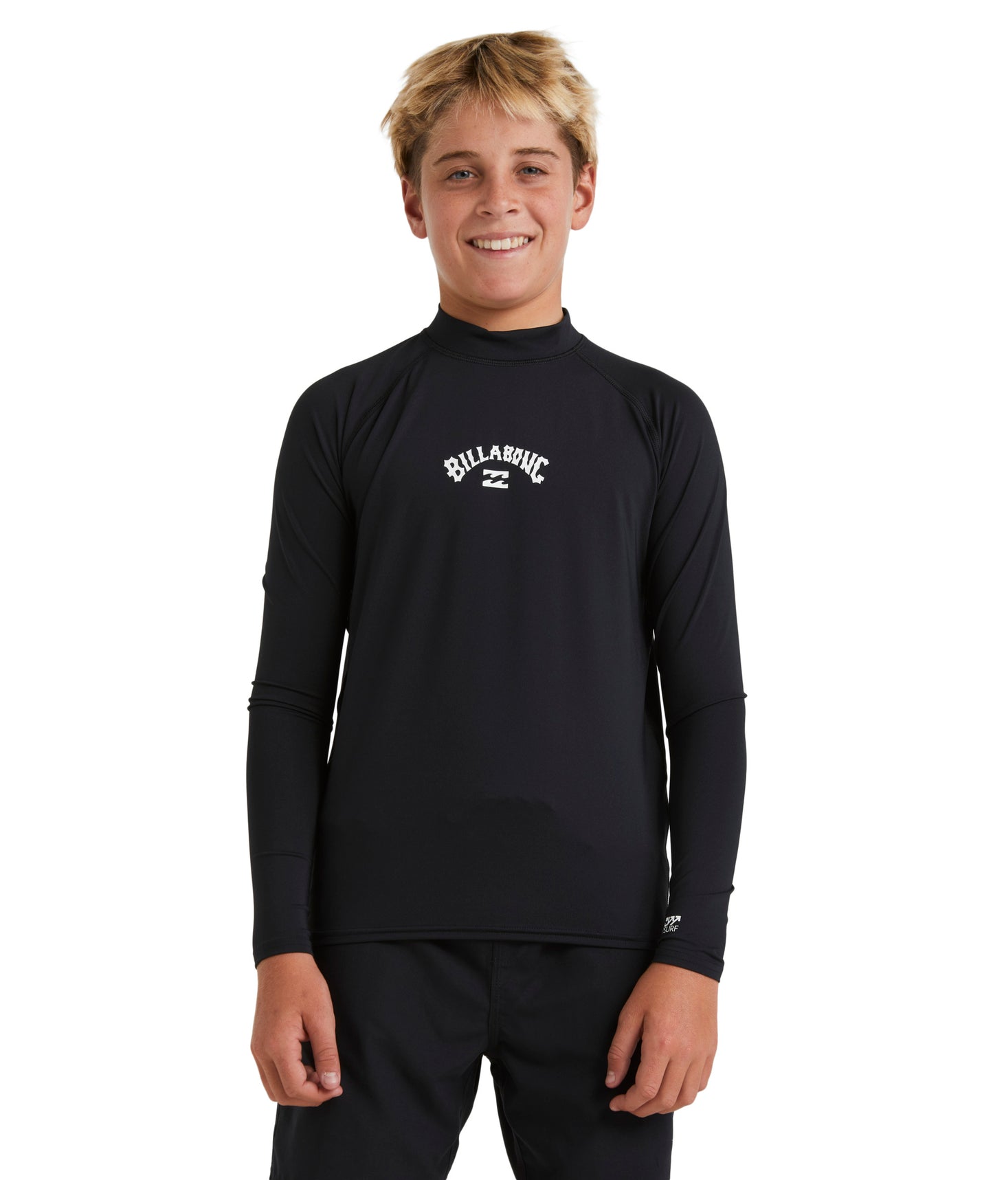 Billabong Boys All Day Arch RF LS Rash Guard - Black