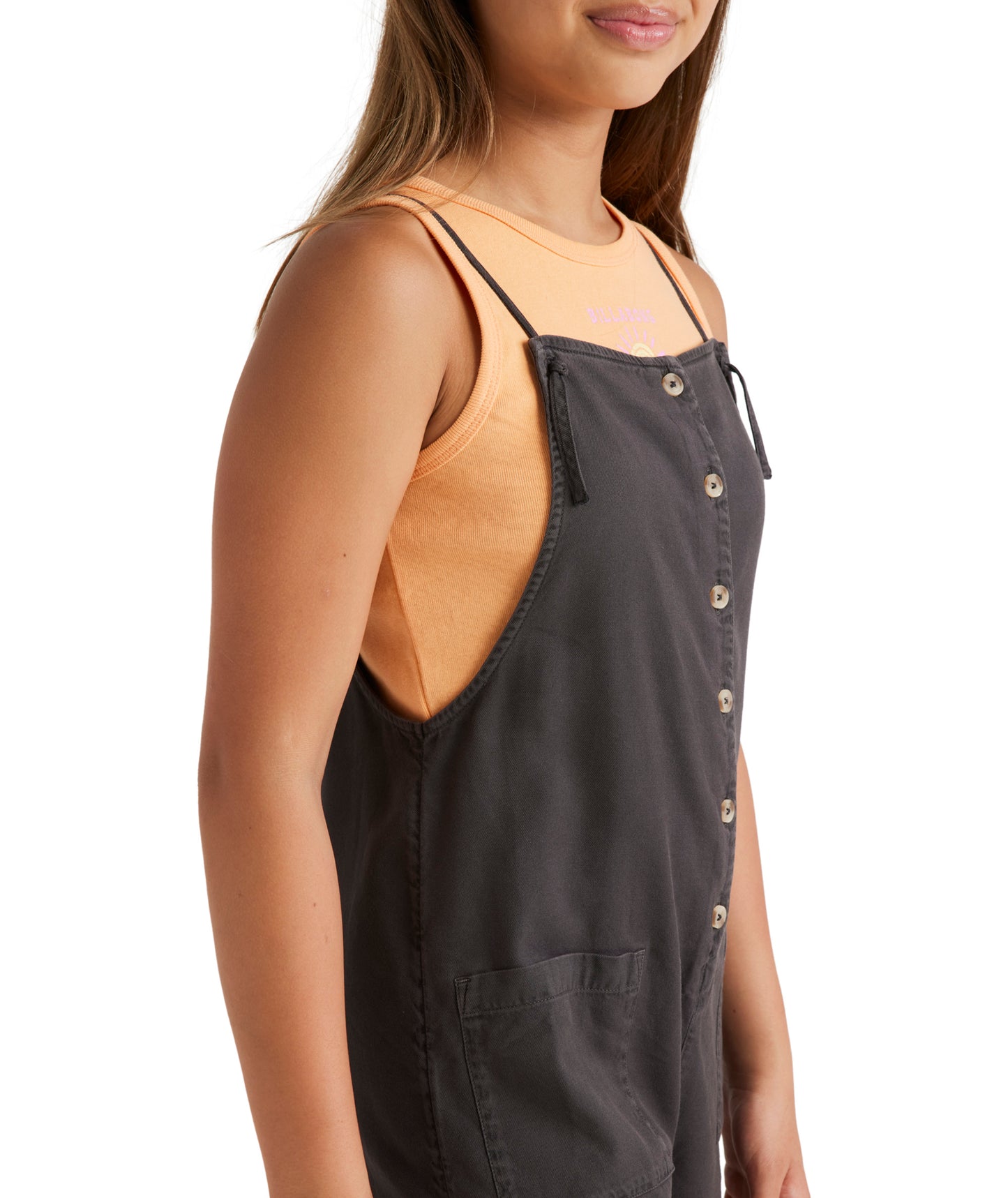 Billabong Wave Watch Jnr Overalls - Off Black