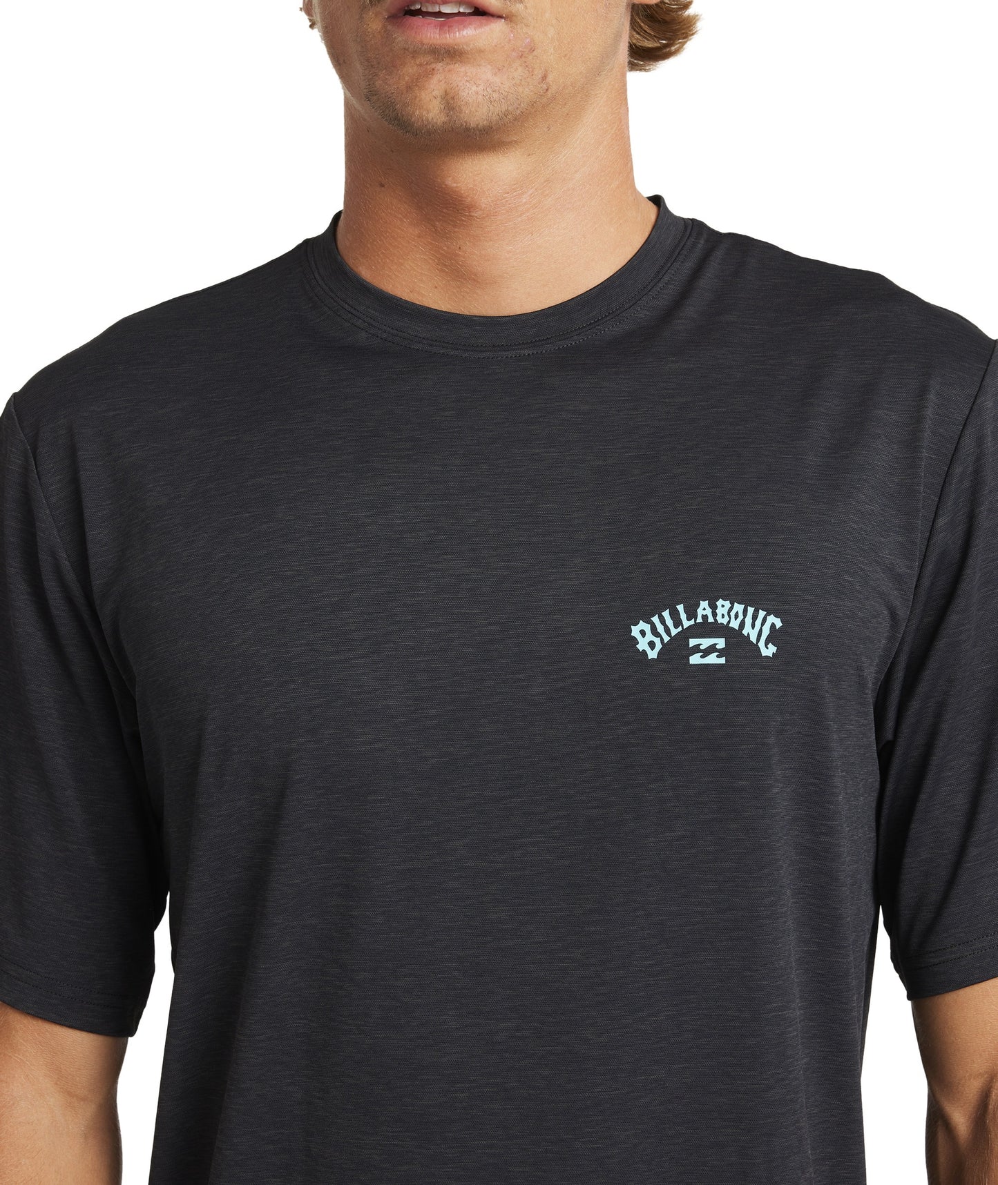 Billabong Shoreline LF SS Rash Vest - Black Heather