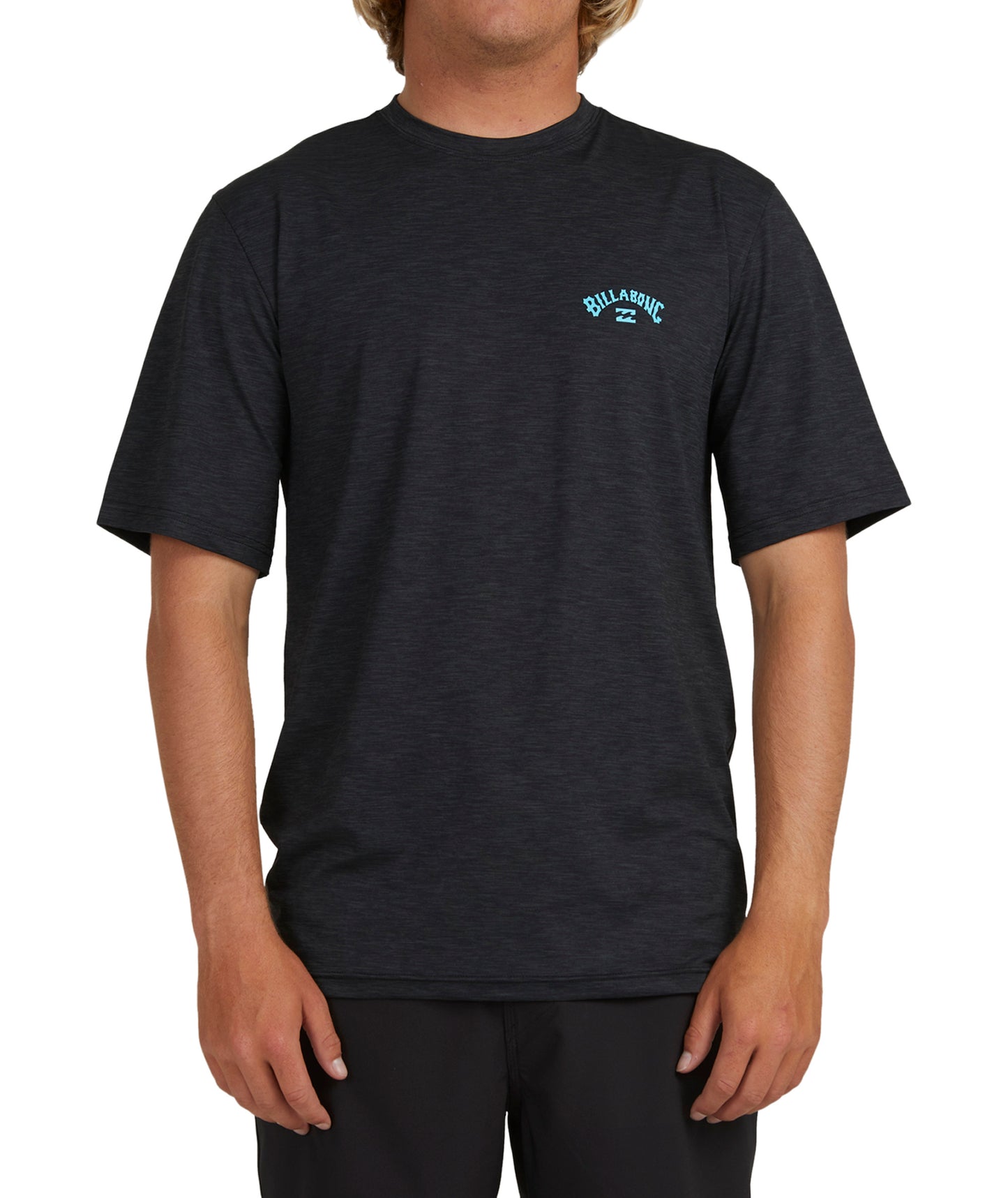 Billabong Shoreline LF SS Rash Vest - Black Heather