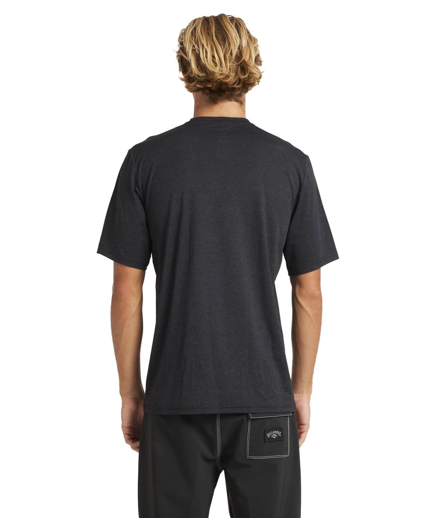 Billabong Shoreline LF SS Rash Vest - Black Heather