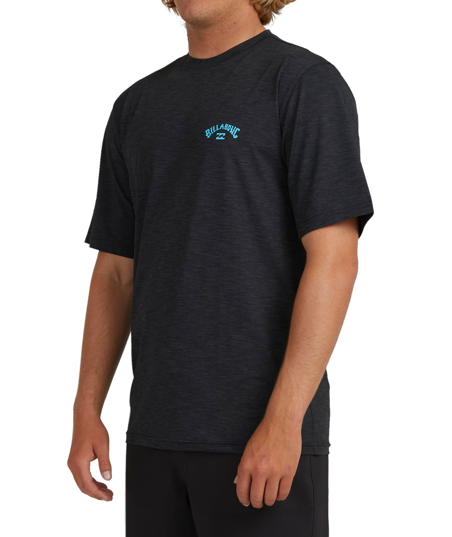 Billabong Shoreline LF SS Rash Vest - Black Heather