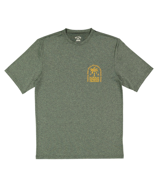 Billabong Big Wave Shazza Lf Ss Rash Vest - Military Heather