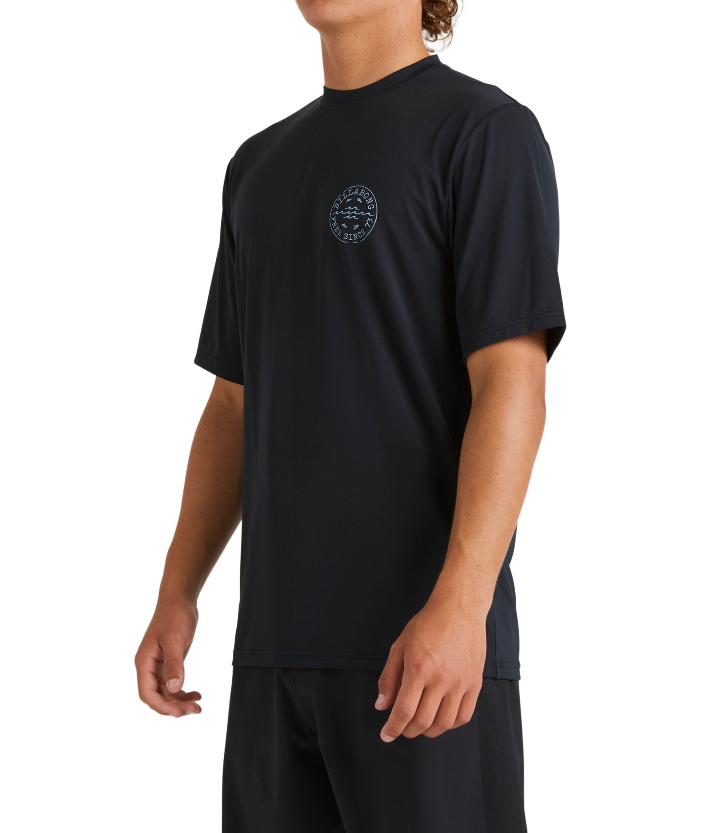 Billabong Big Wave Daz LF SS Rash Vest - Black