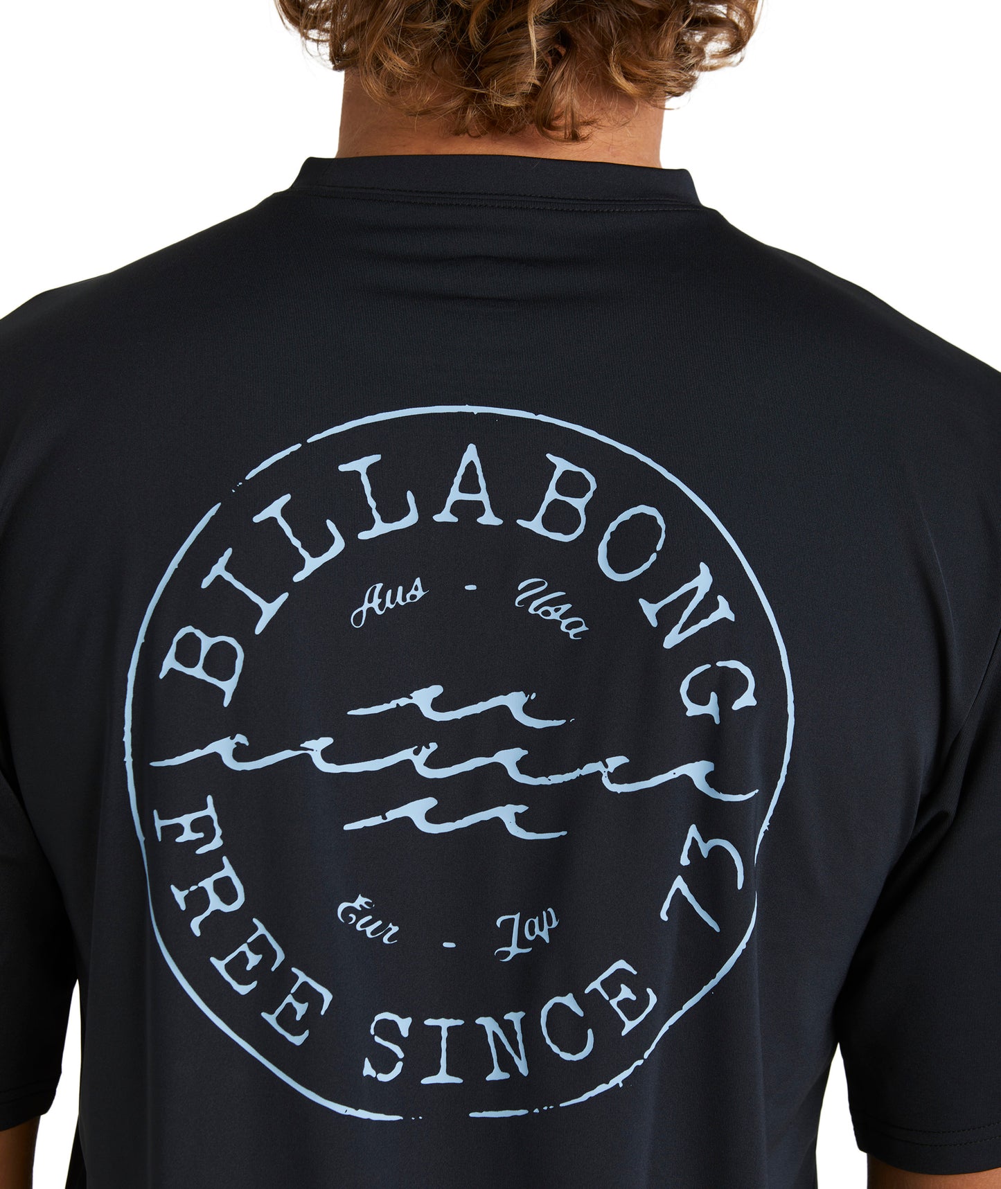 Billabong Big Wave Daz LF SS Rash Vest - Black