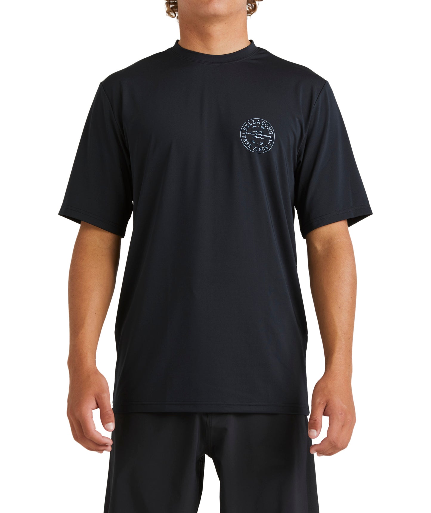 Billabong Big Wave Daz LF SS Rash Vest - Black