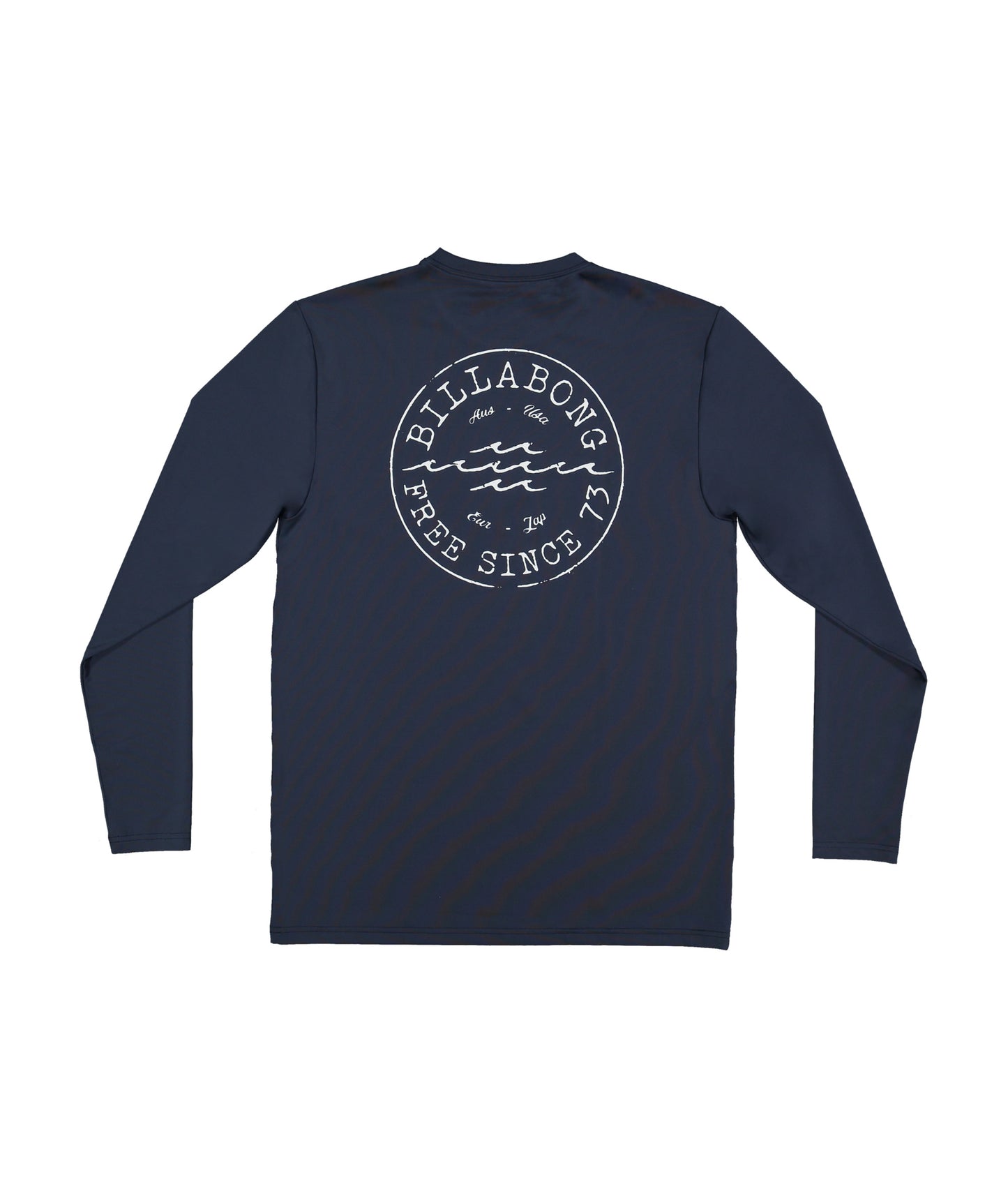 Billabong Big Wave Daz Lf Ls Rash Vest - Dusty Navy